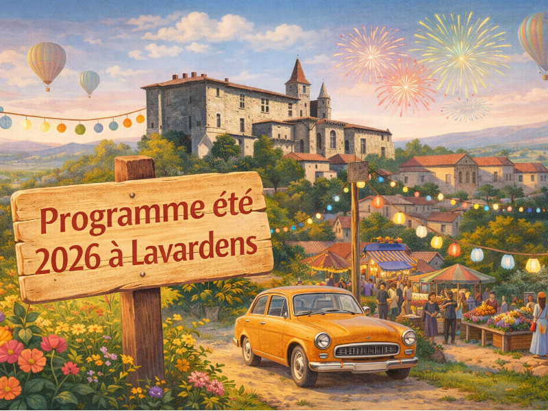 Programme de la saison estivale 2026 des associations de Lavardens dans le Gers